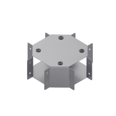 Four connection module-trunking, H100, pre-galvanized