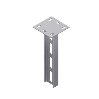 NPI 80 profile ceiling support, Hot-Dip Galvanized