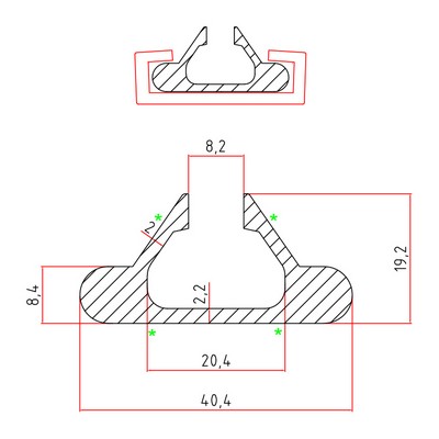 Aluminum Profile For 50 Mm C Profile - Conveyor part