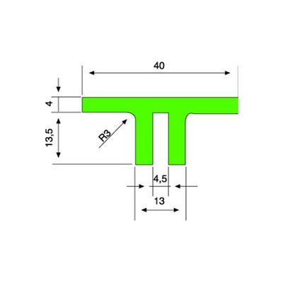 Tcal Profile Alpolen Alpolen 1000 - Conveyor part