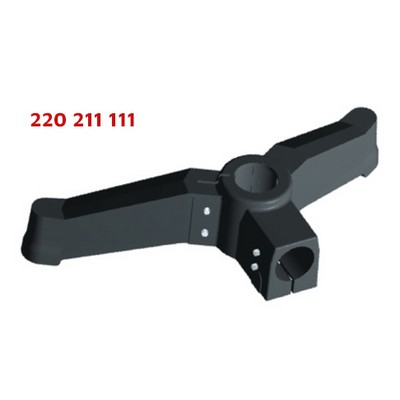 Model: 220 Plastic Double Leg (Angled) with Pipe and Profile Connection - Conveyor part