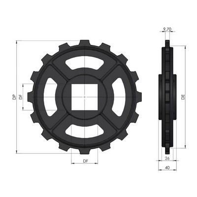  380 Drive Gear - Conveyor part Ø30