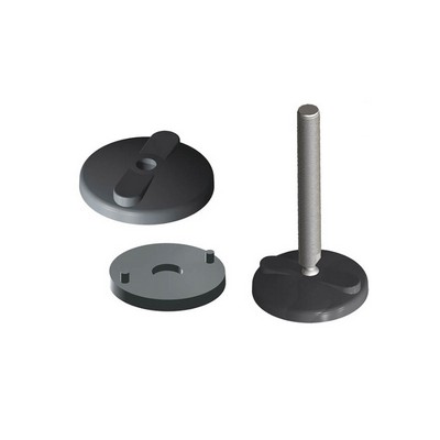 Model:515 Flat Base and Shaft Joint Plastic wedge (2-Corner Metal Stainless) - Conveyor part