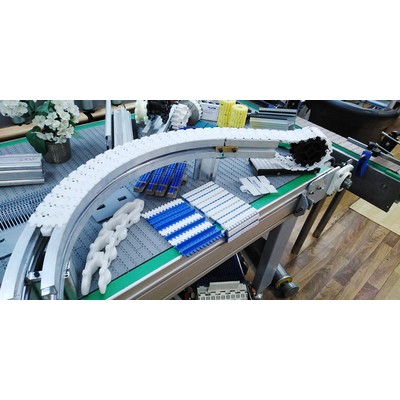 Roller Ear Bat Belt 90° Rotation Aluminum Profile - Conveyor part