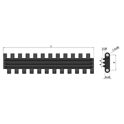 947 Interlocking Rubber Conveyor Mesh Belt - Conveyor part