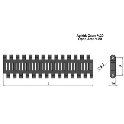 954 Mesh Screen Conveyor Belt - Conveyor part