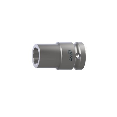 Impact Socket 1/4' SW 7 with Surface drive profile