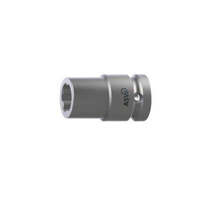 Impact Socket 1/4' SW 8 with Strong Magnet Surface drive profile