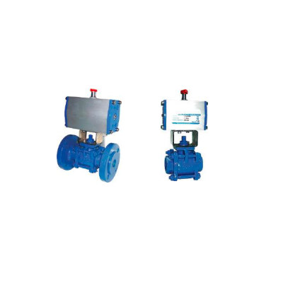 Double Effective Pneumatic ACTUATOR ball valveS, DN-65-2-1-2-inch-CARBON STEEL-geared