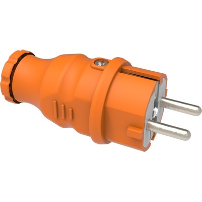 Flat plug (orange)