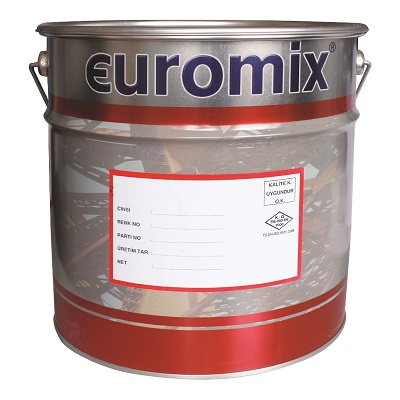 Euromix endüstriyel son kat boya 9022 Metalik gri