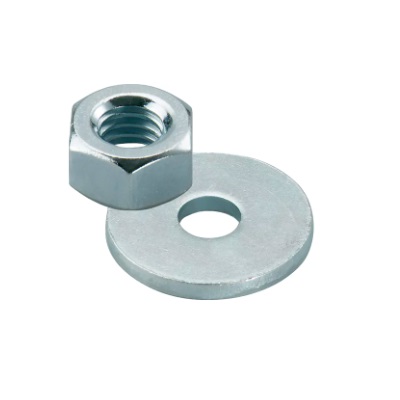 nut and washer M 10 electro zinc plated