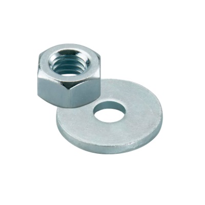 nut and washer M 12 electro zinc plated