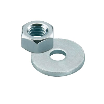 nut and washer M 16 electro zinc plated
