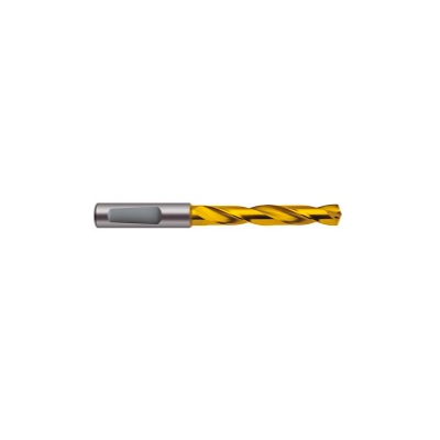 Ratio drill bit with internal cooling, solid carbide, Ø 3,100 mm, 5xD, DIN 6537L, type RT 100 F, TiN