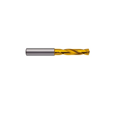 Ratio drill bit with internal cooling, solid carbide, Ø 3,200 mm, 3xD, DIN 6537K, type RT 100 F, TiN