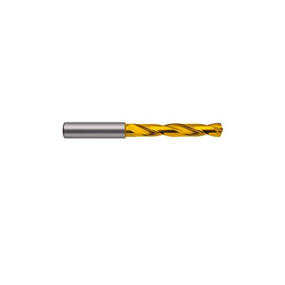 Ratio drill bit with internal cooling, solid carbide, Ø 3,100 mm, 5xD, DIN 6537L, type RT 100 F, TiN