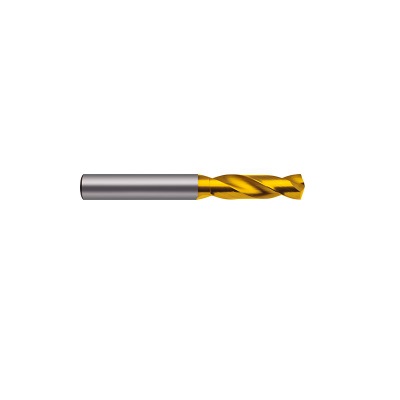 Ratio drill bit, solid carbide, Ø 3,000 mm, 3xD, DIN 6539, type RT 100 F, TiN