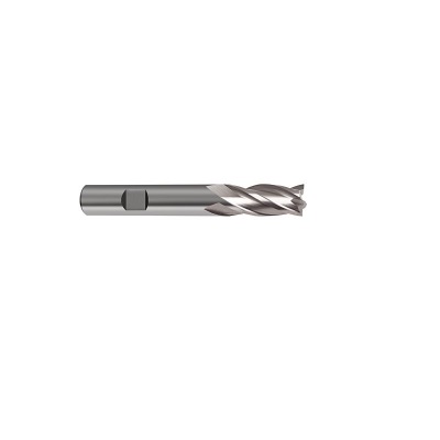 End mill HSS-E-PM, Ø 10,000 mm js12, type N, DIN 844K, bright