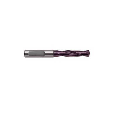 Ratio drill bit with internal cooling, solid carbide, Ø 3,100 mm, 3xD, DIN 6537K, type RT 100 U, nanoFIRE