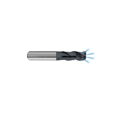 Copy milling cutter with internal cooling solid carbide, Ø 6,000 mm e8, type W, factory standard, Carbo