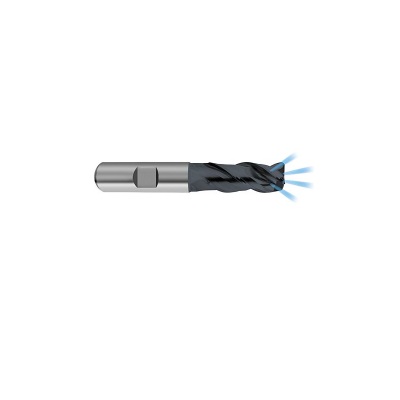 Copy milling cutter with internal cooling solid carbide, Ø 6,000 mm e8, type W, factory standard, Carbo