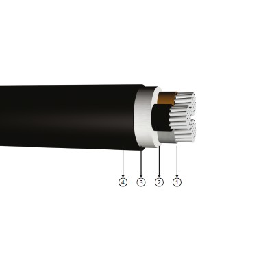 3x120, 0.6/1 kV halogen -free, non -flame retardant, XLPE insulated, single -core, aluminum conducter cables, yaxz1, na2xh