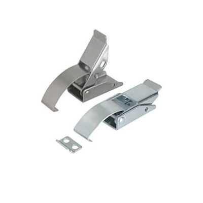 Latches with Spring Clip, Concealed Threaded Hole, Form:A, Galvanized Steel