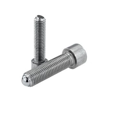Cure End Thrust Bolt Head, Form:B Flat Ball, M16, L=80, Stainless Steel
