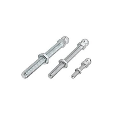 Threaded Shaft for Articulated Feet M06X30, Stainless Steel
