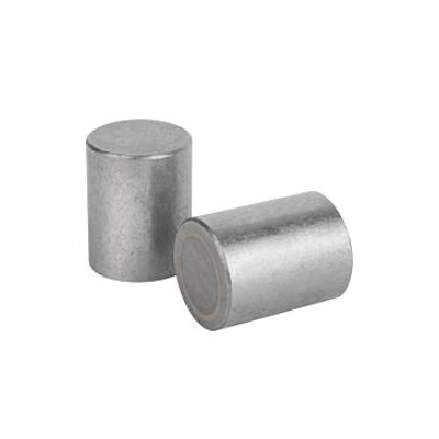 Magnet Rod Magnet, Round H=16, D=10, Alnico, Bil:Steel