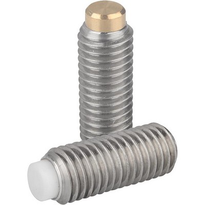 Pressure Bolt M10X21.9, Sw=5, Stainless Steel Uncoated, Bil:Pom