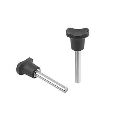Snap Pin Mushroom Handle, Magnetic Axial Safety Size.2, D1=1/4 L=2Inch,