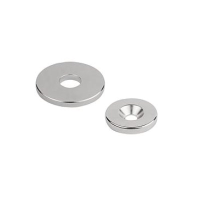Raw Magnet Ring Magnet, Shape:B, Ndfeb Nickel Plated, D1=12 ±0.1,
