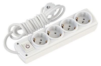 Four grounded group socket (Switches 5 mt) Olimpia