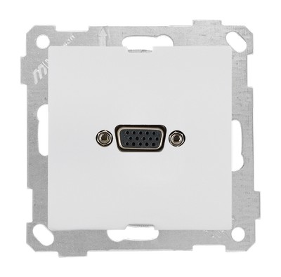 Mec+key VGA socket white
