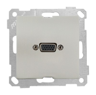Mec+key VGA socket Titanium