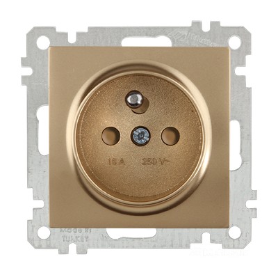 Mec. key UPS (French) socket (Child protection) Ancient Gold