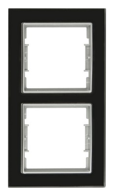 Elitra glass vertical duo frame black