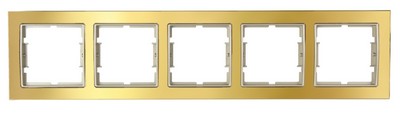 Elitra Chrome horizontal five frames. Gold-Set