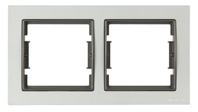 Elitra Chrome horizontal double frame matte aluminum-fit