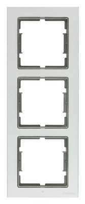 Elitra Metal Vertical Triple Frame Matte Aluminum-Fume
