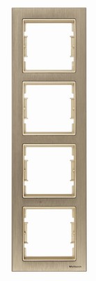 Elitra Ale vertical quadruple frame matte-smoked