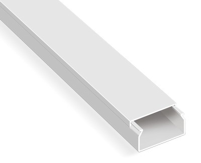 30x15 cable ways-trays (White Boli) White