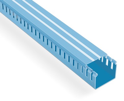 60x40 Kablo Kanalı (Delikli)(Mavi)(2m)