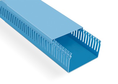 100x60 Kablo Kanalı (Delikli)(Mavi)(2m)
