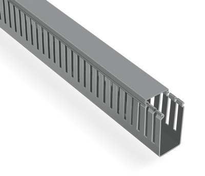 40x100 cable ways-trays (perforated) (Halogen Free) (Gray) (2m) (Promex)