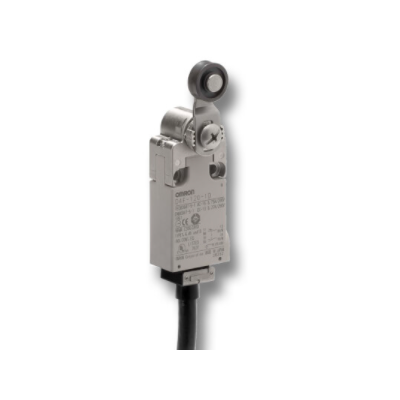 OMRON Küçük Güvenlik Limit Anahtarı, 2NC/2NO yavaş hareketli, makaralı piston, 3 m kablo, yatay kablo çıkışı 4536854896286