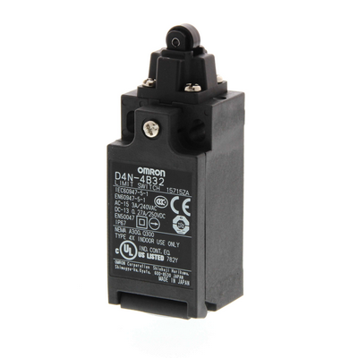 Omron Limit Switch, Top Roller Plunger, 1NC/1NO (Slow-Action), 1NC/1NO (Slow-Action), G1/2 (1-Conduit) 4547648030434