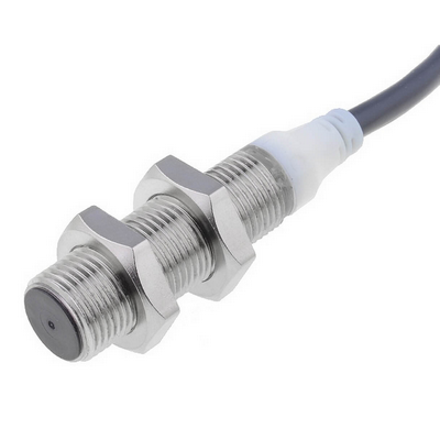Omron Inductive Sensor, Rice-Nickel, Short Body, M12, Flat Head, 4mm, DC, 3 Cable, PNP-NK, 2M cable 4536854917950